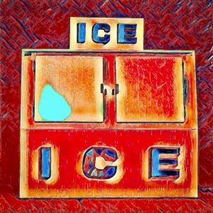 Product Image: “Ice” Graphics-Infused Photography – Metal Print