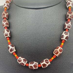 Product Image: Necklace: Carnelian Painted Giraffe Spots