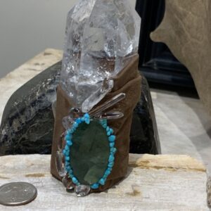 Product Image: Wrapped Large Quartz Crystal w/ Turq & Malachite