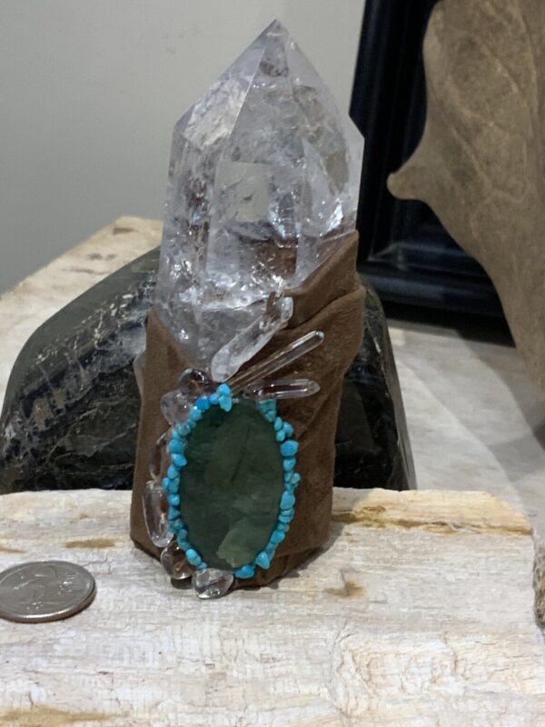 Product Image: Wrapped Large Quartz Crystal w/ Turq & Malachite