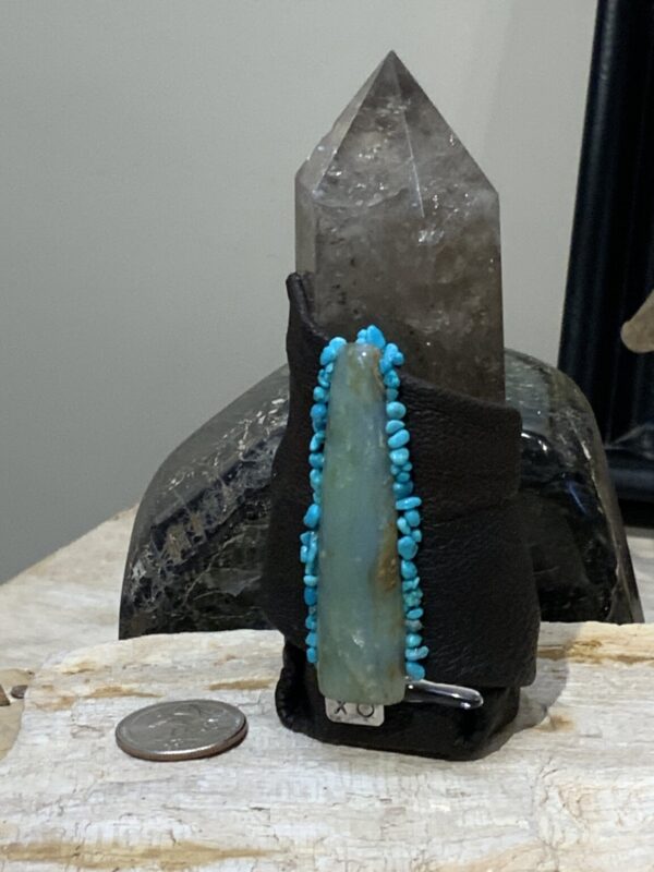 Product Image: Wrapped Large Smokey Quartz Crystal with Turq