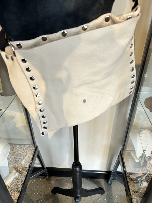 Product Image: White & Black Leather Bag, Crossbody