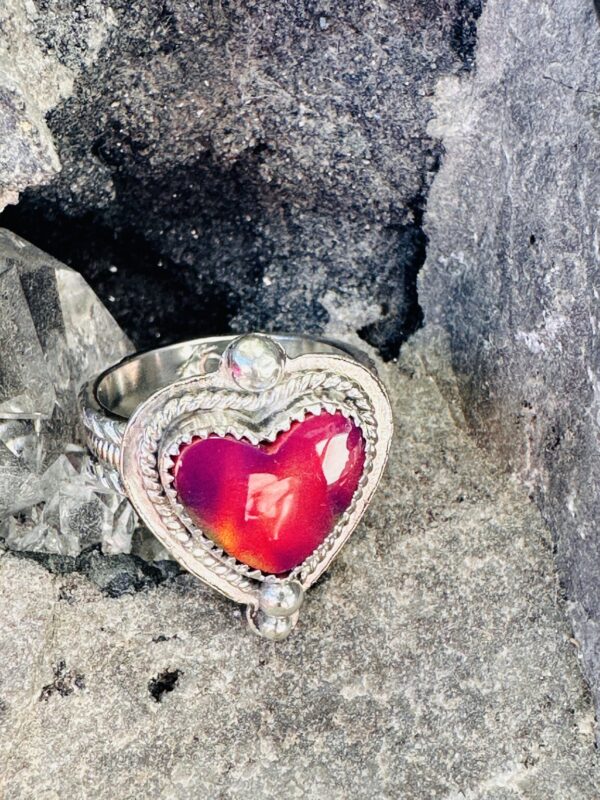 Product Image: Ring Nova Opal Heart Red Purple