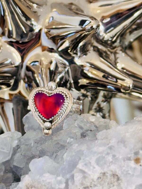 Product Image: Ring Nova Opal Heart Red Purple