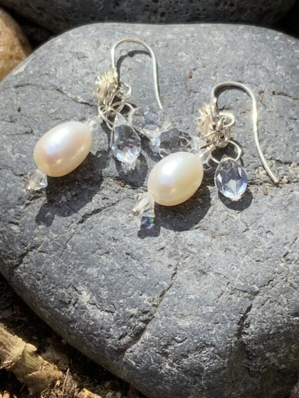 Product Image: Earrings Pearl Swarovski SS on Wire