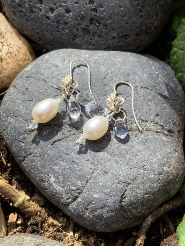 Product Image: Earrings Pearl Swarovski SS on Wire