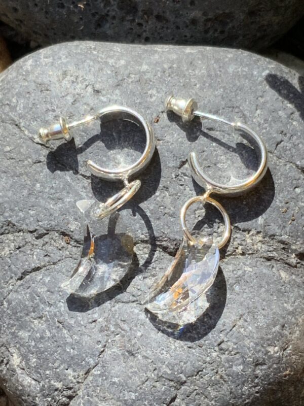 Product Image: Earrings SS Post Swarovski Moon