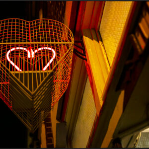 Product Image: Neon Heart in Cage – Mark Berndt