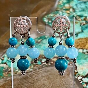 Product Image: Paige Wallace Angelite & Turquoise Earrings