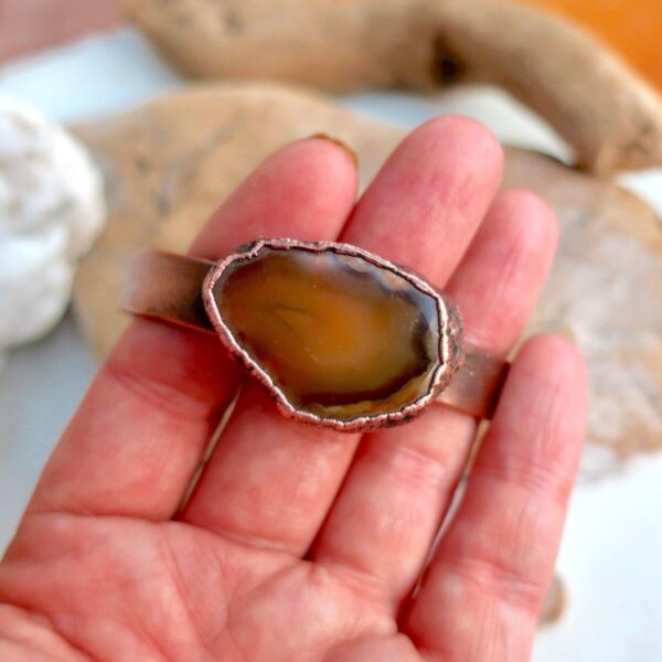 Product Image: Of the Earth Agate Bracelet | Copper