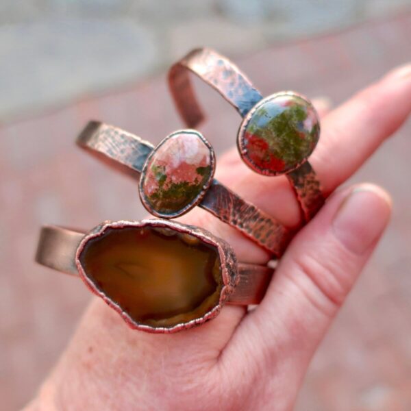 Product Image: Of the Earth Agate Bracelet | Copper