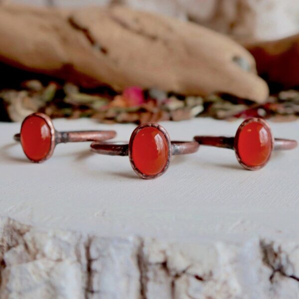 Product Image: Carnelian Agate Ring | Copper