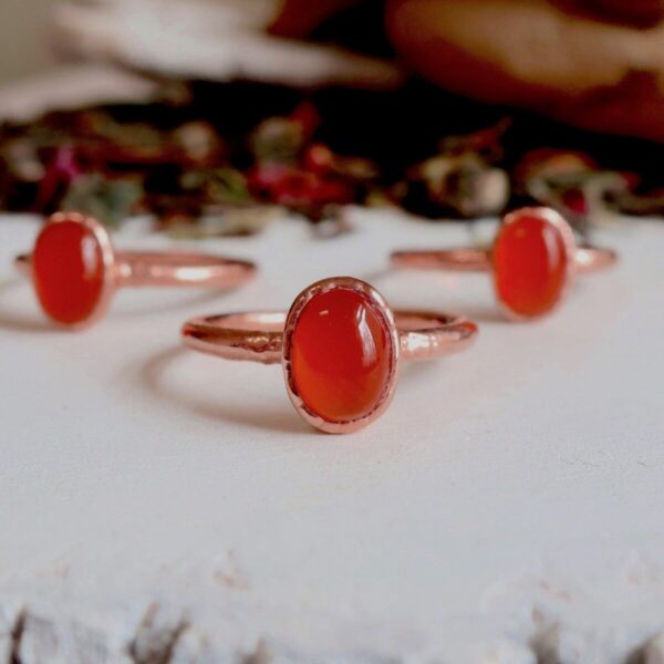 Product Image: Carnelian Agate Ring | Copper