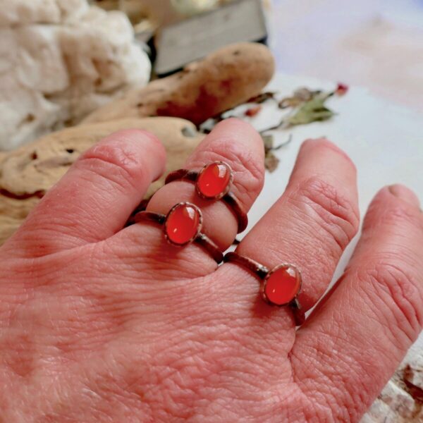 Product Image: Carnelian Agate Ring | Copper