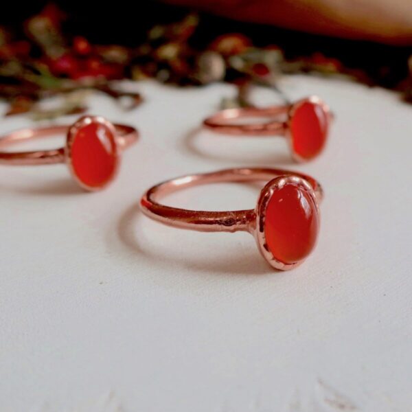 Product Image: Carnelian Agate Ring | Copper