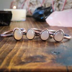 Product Image: Pink Chalcedony New Beginnings Ring | Copper