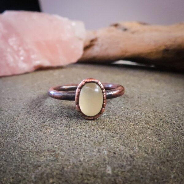 Product Image: Healer’s Stone Prehnite Ring | Copper