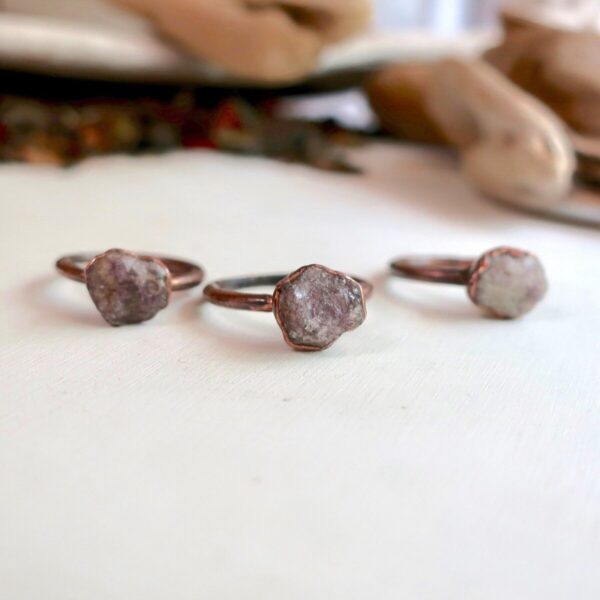 Product Image: Raw Lepidolite Ring