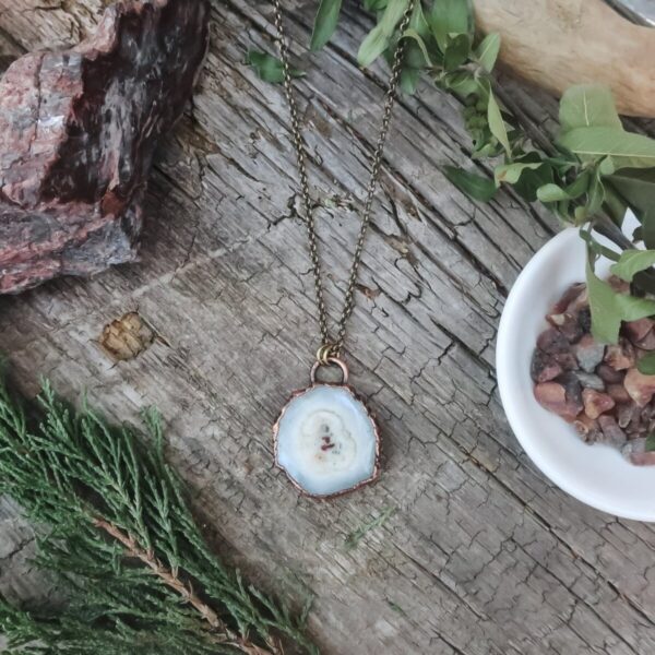 Product Image: Solar Quartz Necklace | Brass & Copper | 18 inches