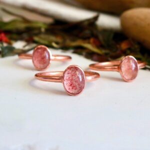 Product Image: Strawberry Quartz Ring | Copper