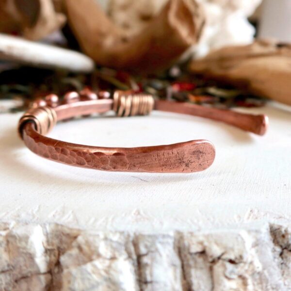 Product Image: Raw Turquoise Cuff Bracelet | Solace for the Spirit | Copper & Bronze