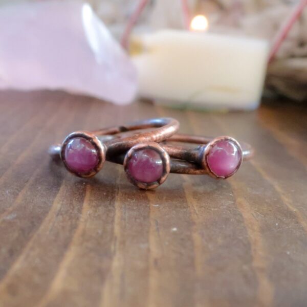 Product Image: Pink Sapphire Ring | Copper