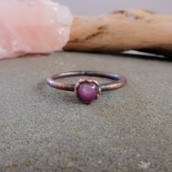 Product Image: Pink Sapphire Ring | Copper