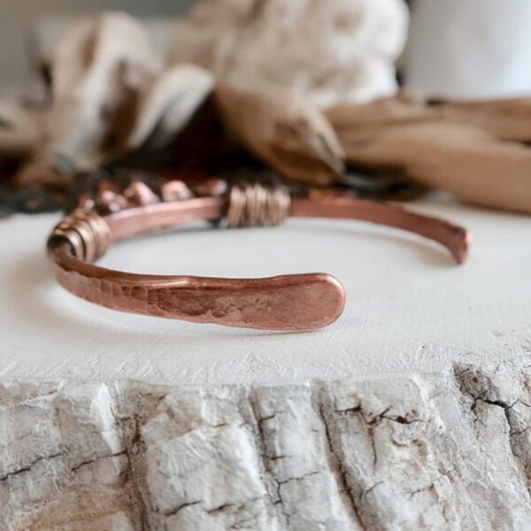 Product Image: Raw Black Tourmaline Bracelet | Copper & Bronze