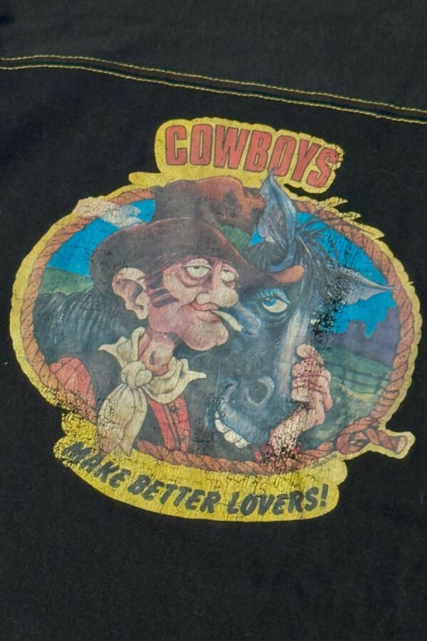 Product Image: 1970’S COWBOY LOVER PRINT MADE IN USA S/S T-SHIRT SMALL