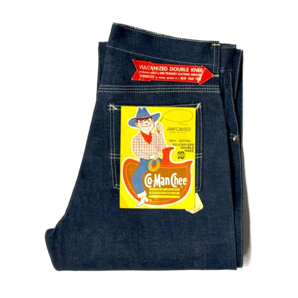 Product Image: 1950’S DEADSTOCK COMANCHE MADE IN USA SANFORIZED DOUBLE KNEE WESTERN DENIM JEANS 28 X 30