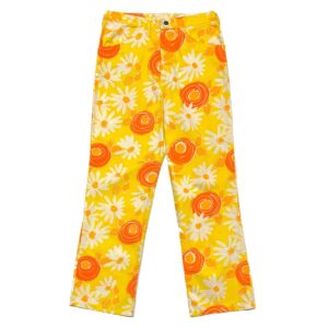 Product Image: 1960’S FLOWER POWER MADE IN USA PRINTED JEANS 28 X 28