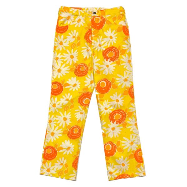 Product Image: 1960’S FLOWER POWER MADE IN USA PRINTED JEANS 28 X 28