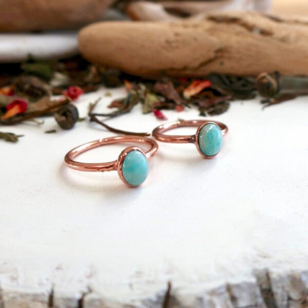 Product Image: Courage Amazonite Ring | Copper