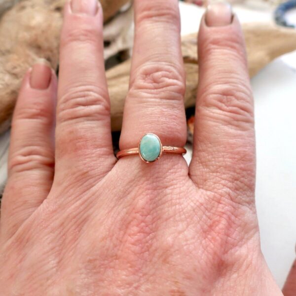 Product Image: Courage Amazonite Ring | Copper