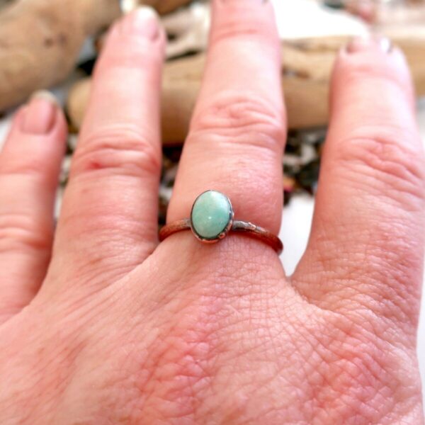 Product Image: Courage Amazonite Ring | Copper