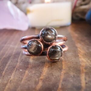 Product Image: Black Moonstone Ring | Copper