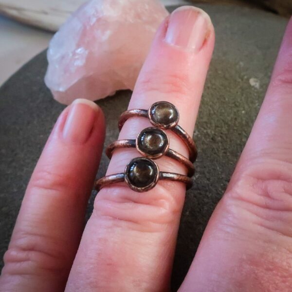 Product Image: Black Moonstone Ring | Copper