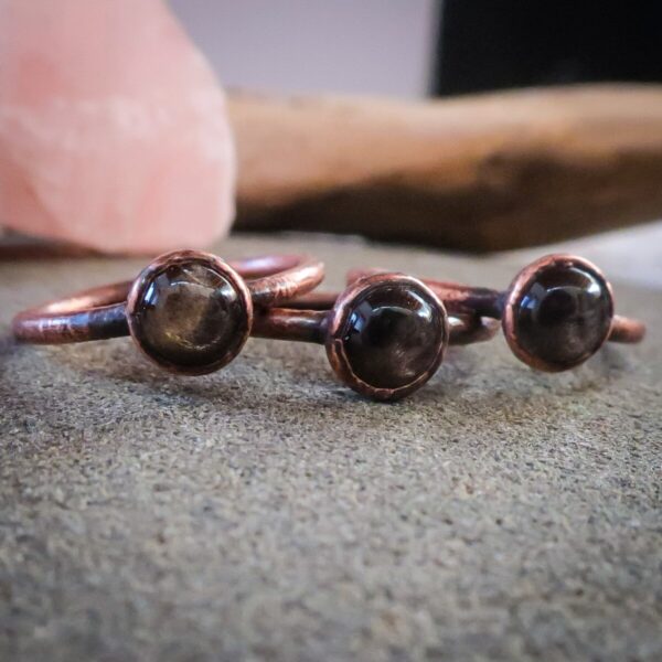 Product Image: Black Moonstone Ring | Copper