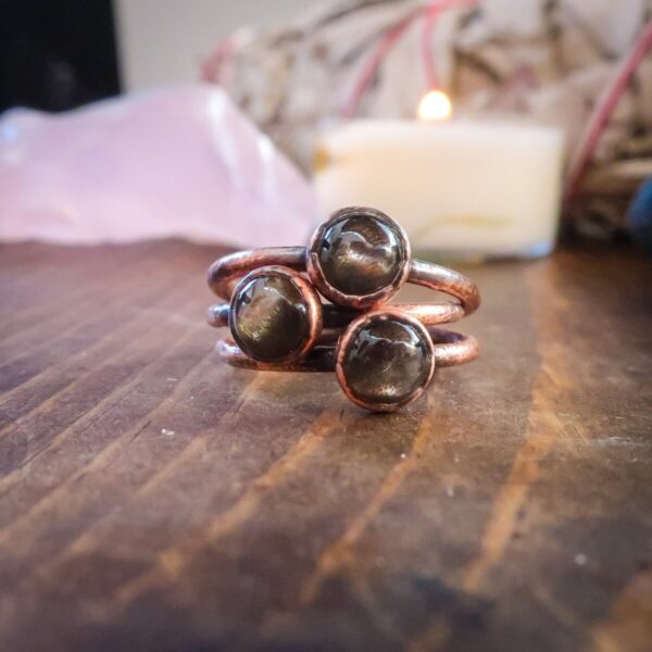 Product Image: Black Moonstone Ring | Copper