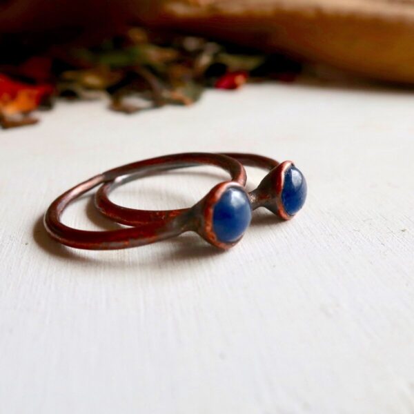 Product Image: Blue Sapphire Stackable Ring | Copper