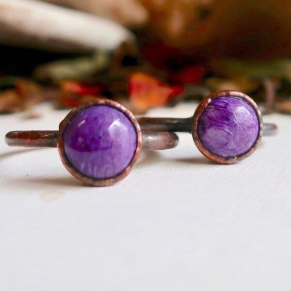 Product Image: Charoite Ring | Copper