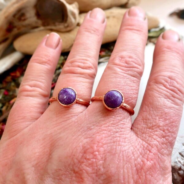 Product Image: Charoite Ring | Copper