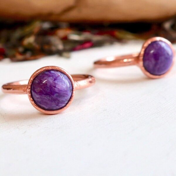 Product Image: Charoite Ring | Copper