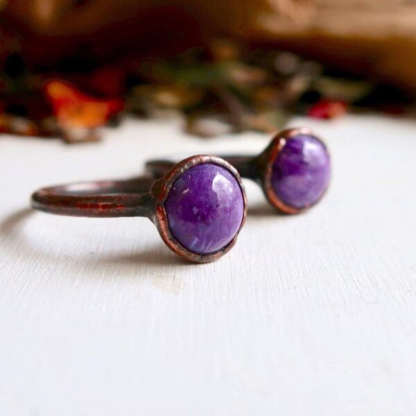 Product Image: Charoite Ring | Copper