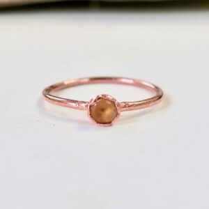 Product Image: Dainty Citrine Ring | Copper | Size 5