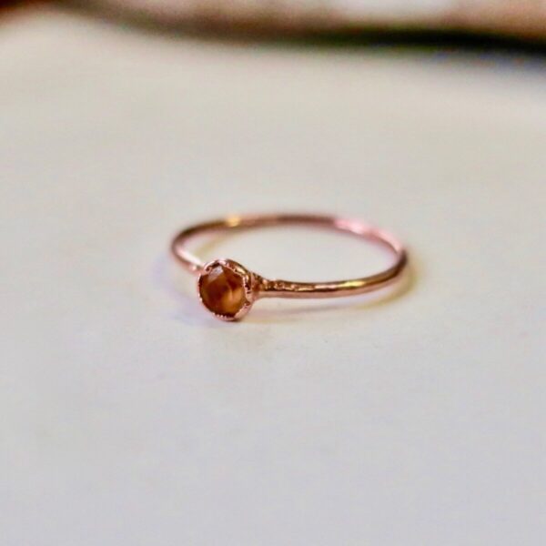 Product Image: Dainty Citrine Ring | Copper | Size 5