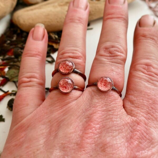 Product Image: Strawberry Quartz Ring | Copper