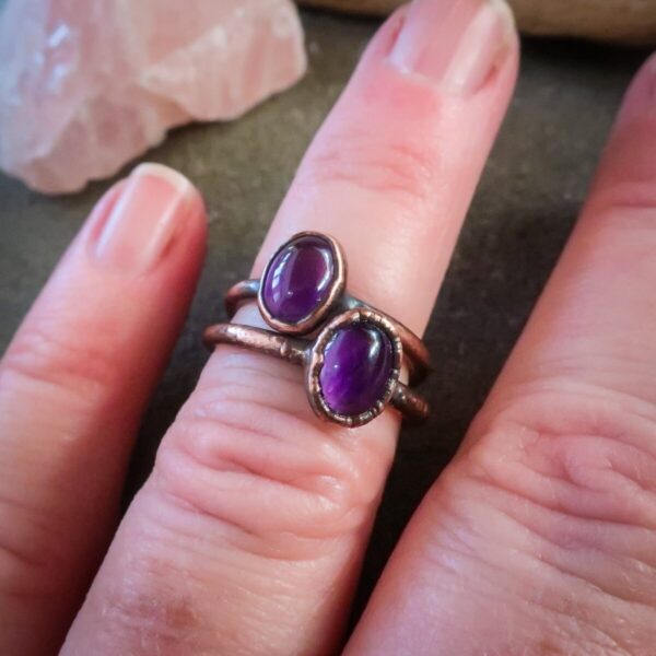 Product Image: Purple Amethyst Creativity Ring | Copper | Size 4.25, 6