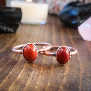 Product Image: Supreme Nurturer Red Jasper Ring | Copper | Size 7, 7.25