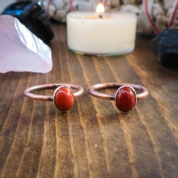 Product Image: Supreme Nurturer Red Jasper Ring | Copper | Size 7, 7.25